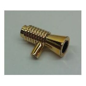   4349 Chrome Gold Minifig, Utensil Loudhailer / Megaphone / SW Blaster Custom Chromed by Bubul