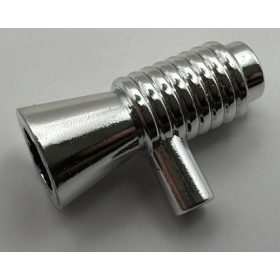   4349 Chrome Silver Minifig, Utensil Loudhailer / Megaphone / SW Blaster Custom chromed by Bubul