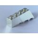 Chrome Silver Wedge 4 x 2 Sloped Left  43721 Custom Chromed by BUBUL