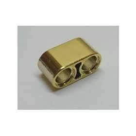   43857 | Chrome Gold Technic, Liftarm 1 x 2 Thick | Custom Chromed by BUBUL