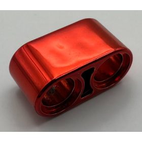   43857 | Chrome RED Technic, Liftarm 1 x 2 Thick | Custom Chromed by BUBUL