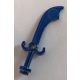 43887 Chrome Blued Minifig, Weapon Sword, Scimitar Custom Chromed by BUBUL