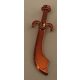 43887 Chrome Copper Minifig, Weapon Sword, Scimitar   Part:43887 Custom chromed by Bubul