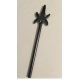 43899 Chrome TITAN Black Minifig, Weapon Pike with 4 Side Blades Custom chromed by Bubul