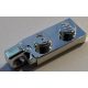 44301 Chrome Silver Hinge Plate 1 x 2 Locking with 1 Finger On End  Custom Chromed by BUBUL