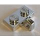 44567 Chrome Silver Hinge Plate 1 x 2 Locking with 1 Finger on Side (Undetermined Type) Custom Chromed by BUBUL