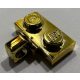 44567 Chrome Gold Hinge Plate 1 x 2 Locking with 1 Finger on Side (Undetermined Type) Custom Chromed by BUBUL