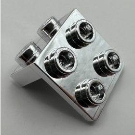   44728 Chrome Silver Bracket 1 x 2 - 2 x 2  44728 or  92411 or 21712 Custom Chromed by BUBUL