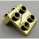 44728 Chrome Gold Bracket 1 x 2 - 2 x 2  44728 or  92411 or 21712 Custom Chromed by BUBUL