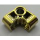 44809 Chrome Gold Technic, Pin Connector Perpendicular 2 x 2 Bent  Custom Chromed by BUBUL