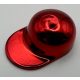 4485 Chrome-RED  Minifig, Headgear Cap - Long Flat Bill Custom chromed by Bubul