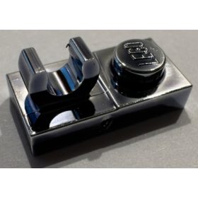   44861 Chrome Titan  Plate, Modified 1 x 2 with Open O Clip on Top 92280 Custom Chromed by BUBUL