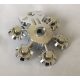 Chrome Silver Bionicle Weapon 5 x 5 Shield with Gear Tips  44938 Custom Chromed by BUBUL