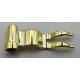 4495 Chrome Gold Flag 4 x 1 Wave -type -a- or  -b- Custom Chromed by Bubul