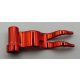 4495 Chrome-RED Flag 4 x 1 Wave  -type -a- or  -b-  Custom Chromed by Bubul