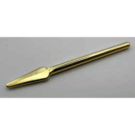   4497 Chrome Gold Minifig, Weapon Pike   Spear   or 4497u or 93789 or 32373  Chromed by BUBUL