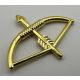 4499 | Chrome Gold Minifig, Weapon Bow with Arrow  | Custom Chromed by Bubul