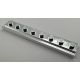 4510 | Chrome Silver Plate, Modified 1 x 8 with Door Rail | Custom Chromed by BUBUL