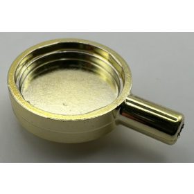   4528 | Chrome Gold Minifigure, Utensil Frying Pan | Custom Chromed by BUBUL