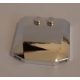 45677 Chrome Silver Wedge 4 x 4 x 2/3 Triple Curved  45677 Custom Chromed by BUBUL