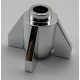 4588 | Chrome Silver Brick, Round 1 x 1 with Fins | Custom Chromed by Bubul