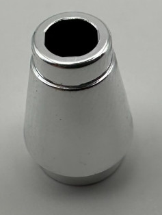 4589, 4589b, 59900 | Chrome Silver Cone 1 x 1 without Top Groove | Custom Cromed by BUBUL