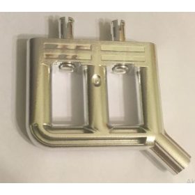   Chrome Silver Technic Engine Tuneable, Single Exhaust (for part 2133)  46455 Custom Chromed by BUBUL