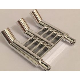   Chrome Silver Technic Engine Tuneable, Triple Exhaust (for part 2133)  Part: 46456 Custom chromed by BUBUL