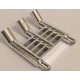 Chrome Silver Technic Engine Tuneable, Triple Exhaust (for part 2133)  Part: 46456 Custom chromed by BUBUL