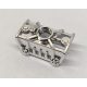 Chrome Silver Bionicle Toa Metru Knee Cover   47299  Custom Chromed by BUBUL