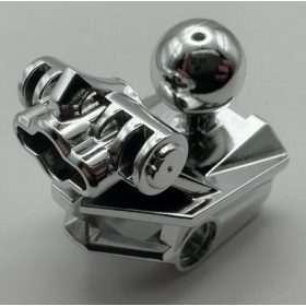  47312 Chrome Silver Bionicle Head Connector Block (Toa Metru) Custom Chromed by BUBUL