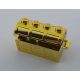 4738 Chrome GOLD Container, Treasure Chest, Complete Assembly - Thick Hinge, Slots in Back   4738ac01  Custom chromed by Bubul