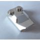 Chrome Silver Brick, Modified 2 x 3 x 2/3 Two Studs, Wing End  47456 Custom Chromed by BUBUL