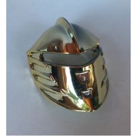   Chrome GOLD Large Figure Visor, Jayko  47471 Custom Chromed By BUBUL