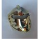 Chrome GOLD Large Figure Visor, Jayko  47471 Custom Chromed By BUBUL