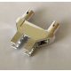 47994 Chrome Silver Pin Double Triangle 1 x 3 with 2 Clips   or 19159  Custom Chromed by BUBUL