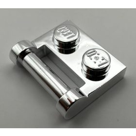   48336 Chrome Silver Plate, Modified 1 x 2 with Handle on Side - Closed Ends   Part: 48336  Custom Chromed by Bubul