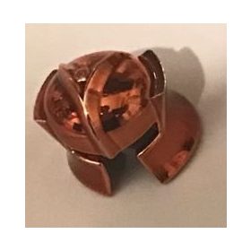   48493 Chrome Copper Minifig, Headgear Helmet Castle with Cheek Protection Angled   Part: 48493 Custom chromed by Bubul