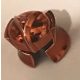 48493 Chrome Copper Minifig, Headgear Helmet Castle with Cheek Protection Angled   Part: 48493 Custom chromed by Bubul
