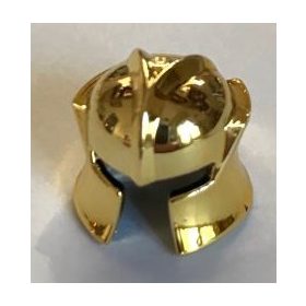   48493 Chrome GOLD Minifig, Headgear Helmet Castle with Cheek Protection Angled   Part: 48493 Custom chromed by Bubul
