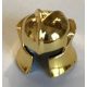 48493 Chrome GOLD Minifig, Headgear Helmet Castle with Cheek Protection Angled   Part: 48493 Custom chromed by Bubul