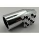 4868b | Chrome Silver Engine, Smooth Large, 2 x 2 Thin Top Plate | Custom Chromed by Bubul