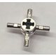 48723 Chrome Silver Technic, Axle Connector Hub with 4 Bars  48723 Custom Chromed by BUBUL