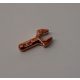 48729 Chrome Copper Bar 1L with Clip Mechanical Claw or 3484 Custom Chromed by Bubul