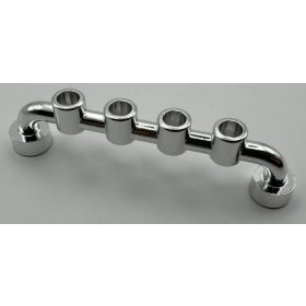   4873 | Chrome Silver Bar 1 x 6 with Studs Open | Custom Chromed by Bubul
