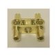 48989 | Chrome GOLD Technic, Pin Connector Perpendicular 3L with 4 Pins | Custom Chromed by BUBUL