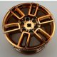 49294 Chrome Copper Wheel 56mm D. x 34mm Technic Racing Medium, 6 Pin Holes, Axle Hole, Open Spokes Custom Chromed by Bubul