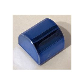   49307 | Blue Brick, Slope, Curved 1 x 1 x 2/3 Double or 66187 | Custom Chromed by Bubul