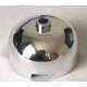 49308 Chrome Silver Brick, Round 3 x 3 x 1 1/3 Dome Top - Open Stud Custom Chromed by BUBUL