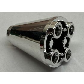   49309 Chrome Silver Cone 2 x 2 x 2 Inverted Custom Chromed by BUBUL